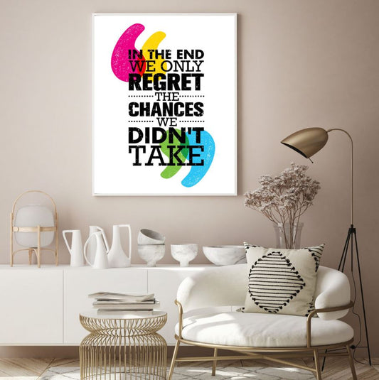 Colorful Quote Watercolor Painting Home Decor Premium Quality Poster Print Choose Your Sizes