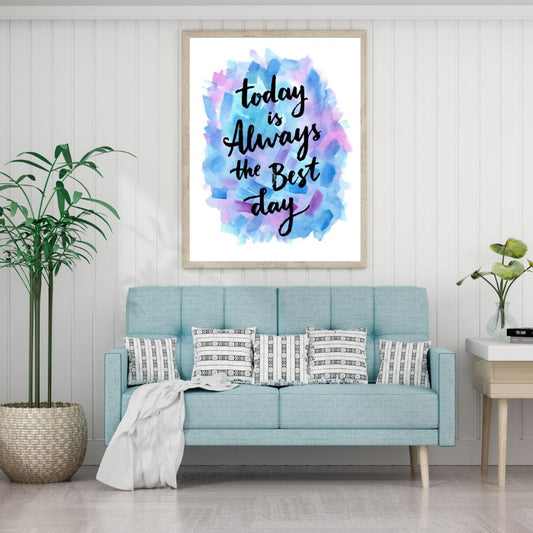 Colorful Quote Watercolor Painting Home Decor Premium Quality Poster Print Choose Your Sizes