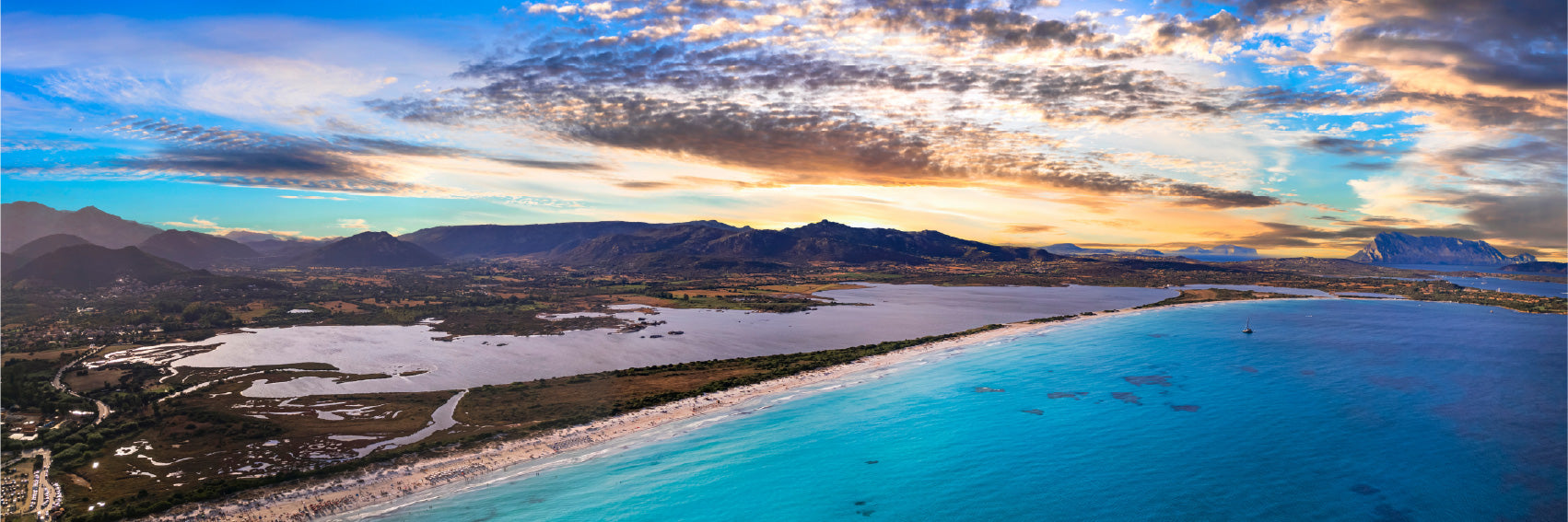 Panoramic Canvas Sardinia Island View Photograph High Quality 100% Australian Made Wall Canvas Print Ready to Hang