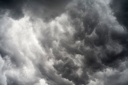 Dark Clouds Abstract Design Print 100% Australian Made