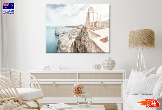 Famous Tourist In Greece View Print 100% Australian Made
