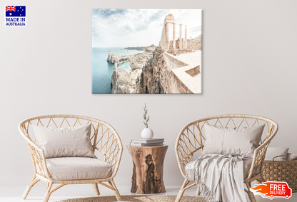 Famous Tourist In Greece View Print 100% Australian Made