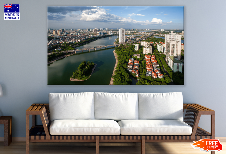 City on the Rocks, Sky & Sea View Print 100% Australian Made