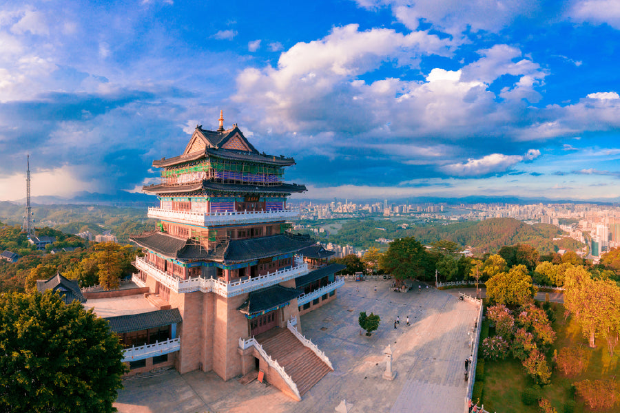 Bella Home Temple in Huizhou City Guangdong Print Canvas Ready to hang