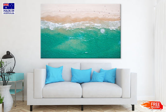 Sea & Sand Aerial View Photograph Print 100% Australian Made