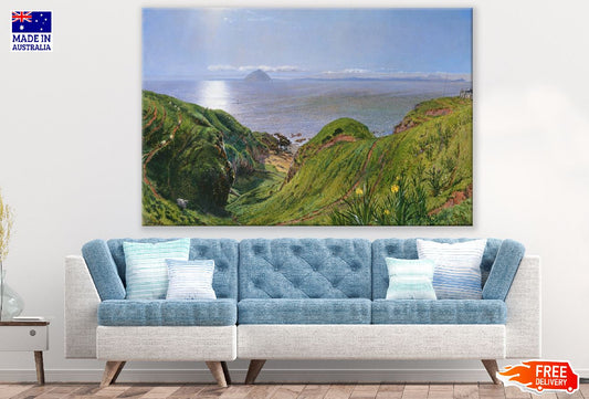 Mountains & Sea Aerial View Photograph Print 100% Australian Made