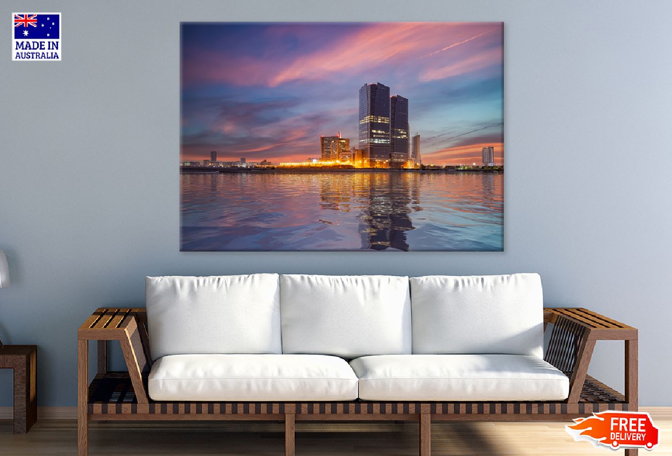 Karachi Cityscape Sea View Photograph Print 100% Australian Made