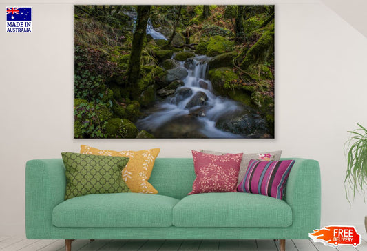 Water Cascades on the Mountain Creek Photograph Print 100% Australian Made