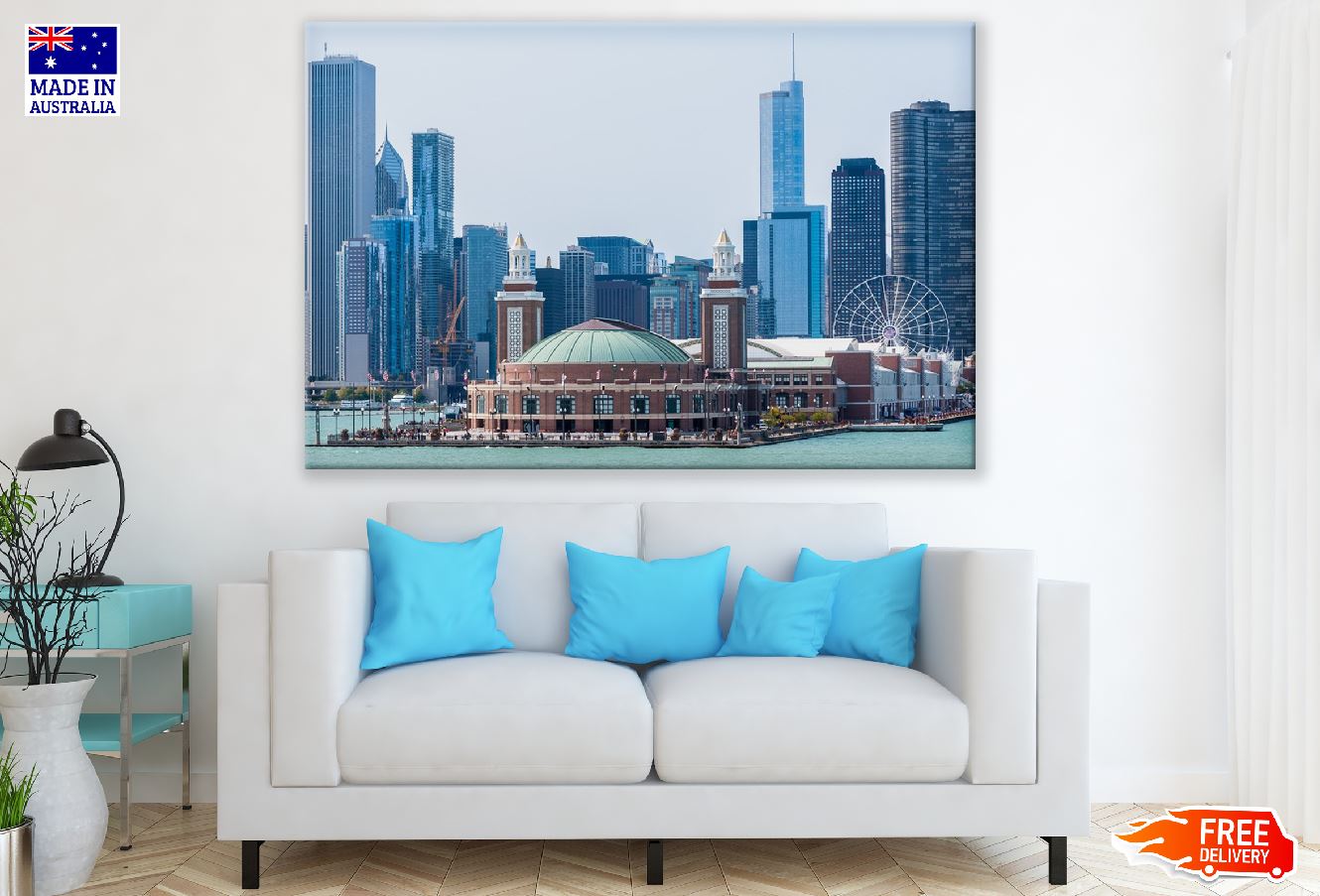 Navy Pier Chicago, Illinois, United States Photograph Print 100% Australian Made