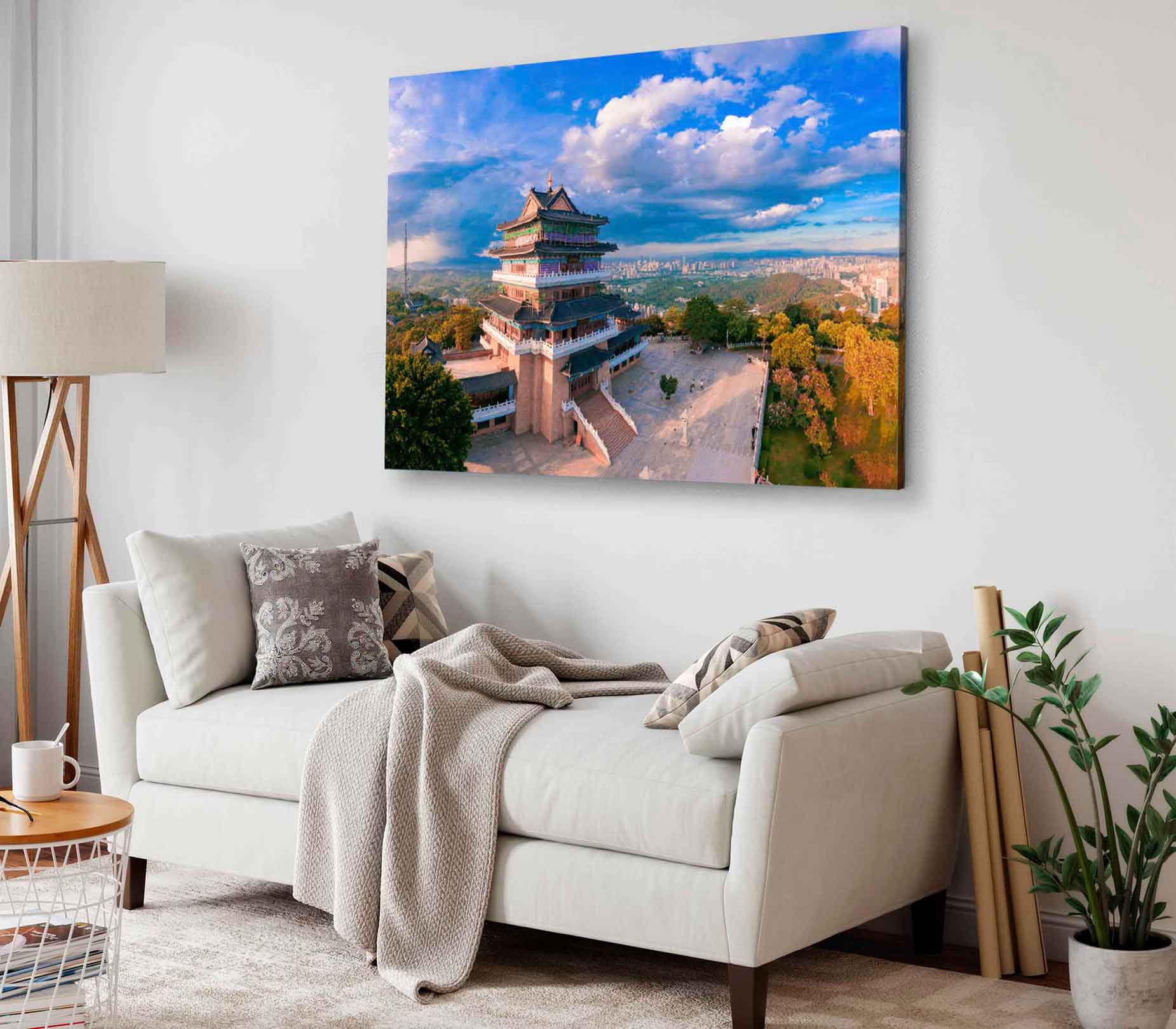 Bella Home Temple in Huizhou City Guangdong Print Canvas Ready to hang