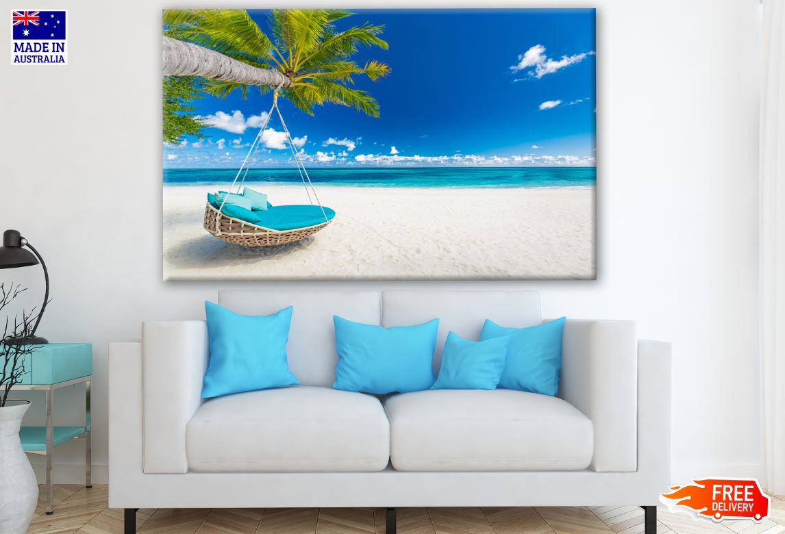 Hammock on Beach Photograph Print 100% Australian Made