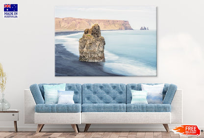Rock Reynisfjara Beach View Photograph Iceland Print 100% Australian Made