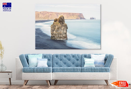 Rock Reynisfjara Beach View Photograph Iceland Print 100% Australian Made