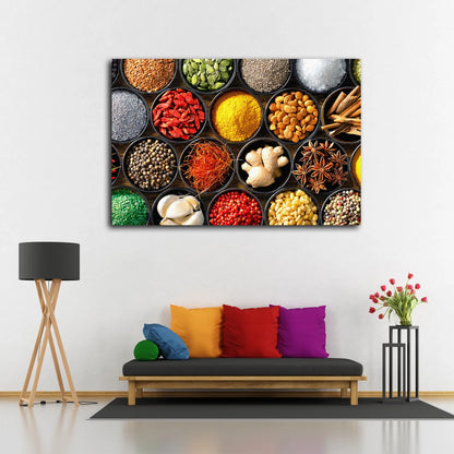 Spices Closeup Photograph Acrylic Glass Print Tempered Glass Wall Art 100% Made in Australia Ready to Hang