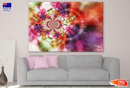 Fractal Abstrakt Bunt Design Print 100% Australian Made