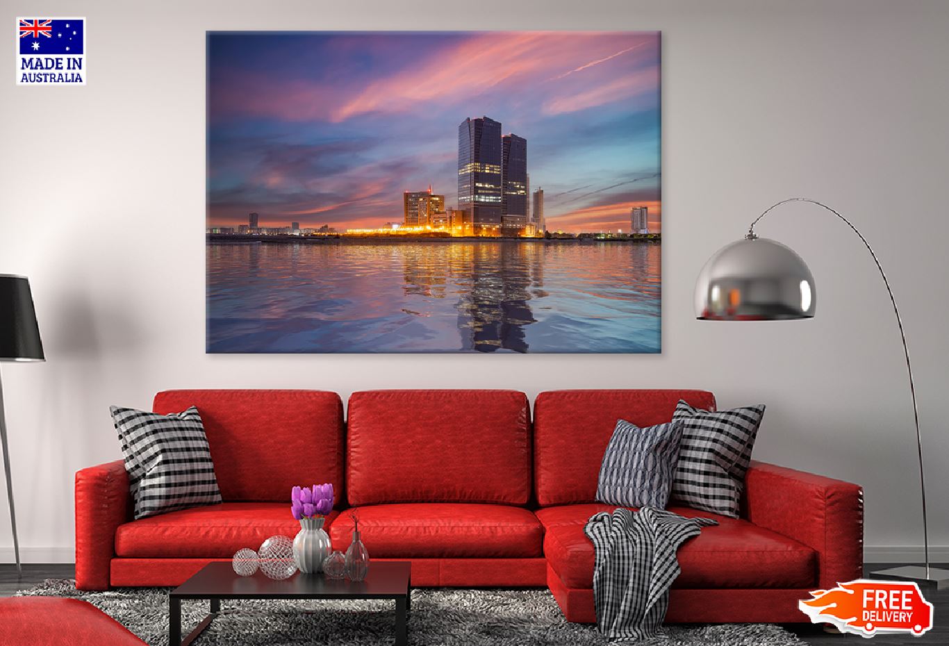 Karachi Cityscape Sea View Photograph Print 100% Australian Made