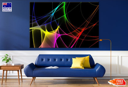 Colorful Lines Digital Abstract Design Print 100% Australian Made