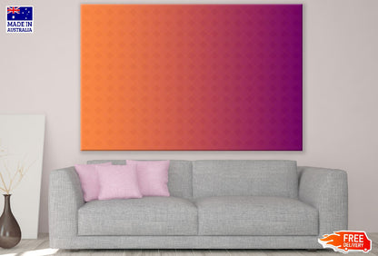 Purple & Orange Abstract Design Print 100% Australian Made