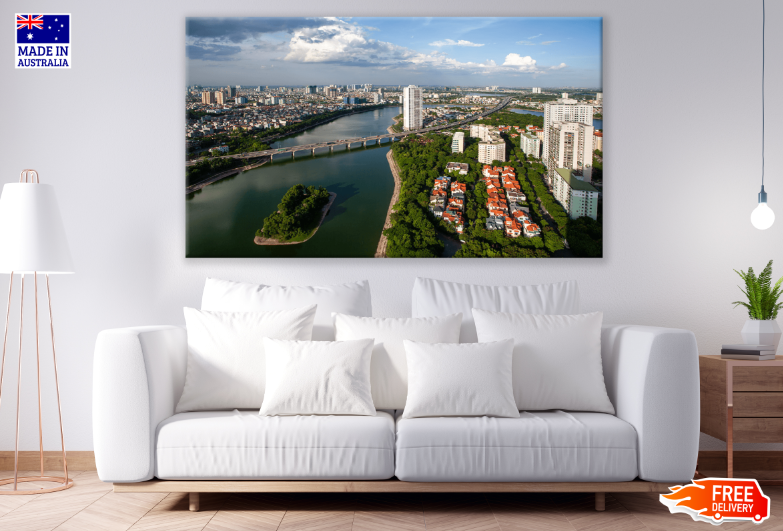 City on the Rocks, Sky & Sea View Print 100% Australian Made