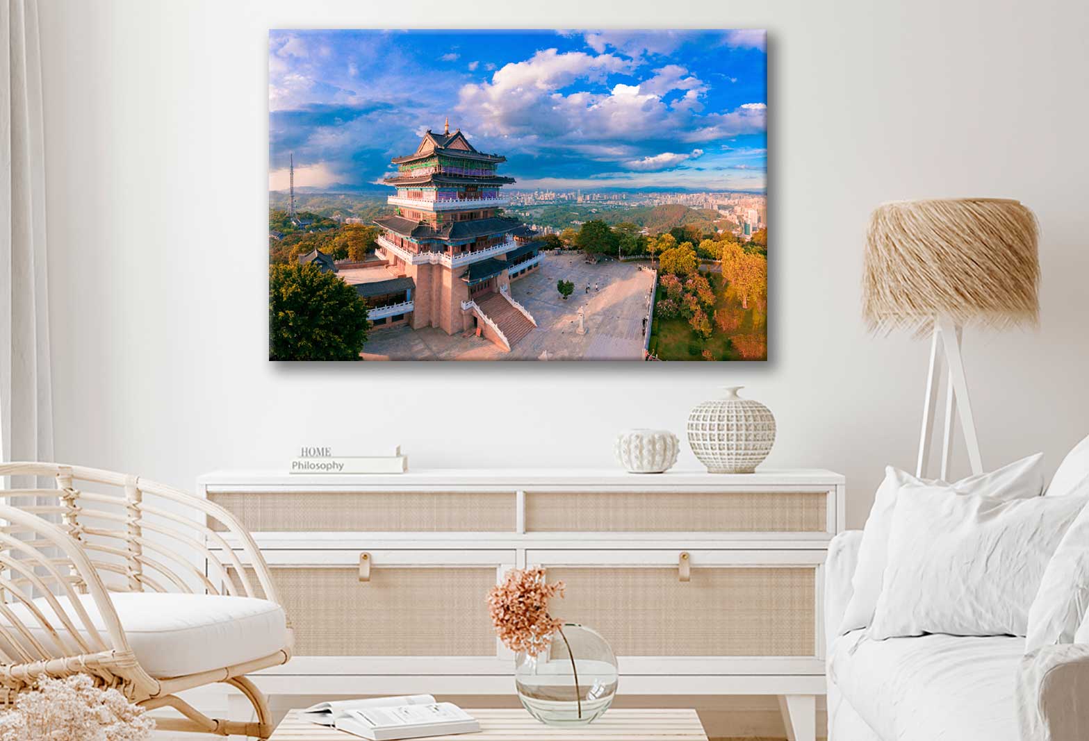 Bella Home Temple in Huizhou City Guangdong Print Canvas Ready to hang