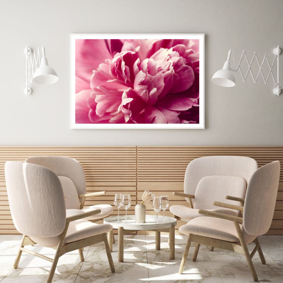 Pink Flower Macro Photograph Home Decor Premium Quality Poster Print Choose Your Sizes