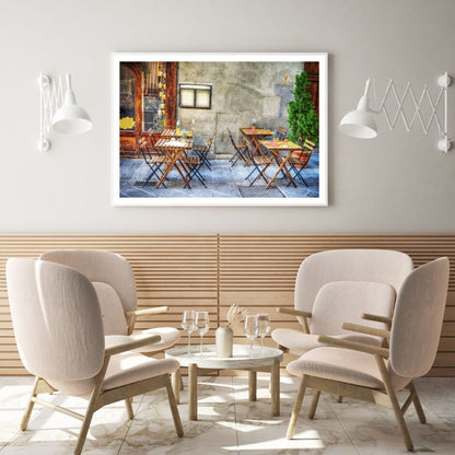 Shop Front View Painting Home Decor Premium Quality Poster Print Choose Your Sizes