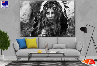 Native Indian Girl Photograph Print 100% Australian Made