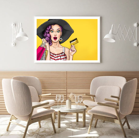 Girl Portrait Pop Art Design Home Decor Premium Quality Poster Print Choose Your Sizes