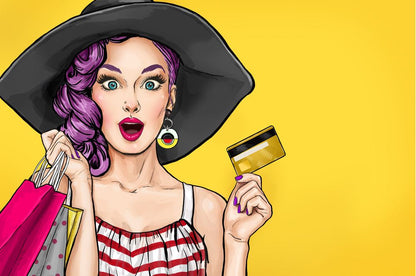 Girl Portrait Pop Art Design Home Decor Premium Quality Poster Print Choose Your Sizes