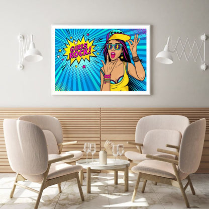 Girl with a Cap Pop Art Design Home Decor Premium Quality Poster Print Choose Your Sizes