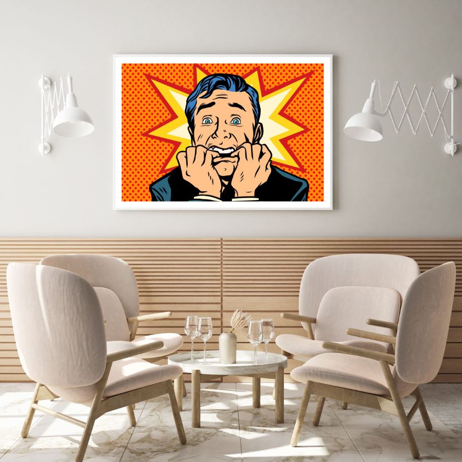 Man Portrait Pop Art Design Home Decor Premium Quality Poster Print Choose Your Sizes
