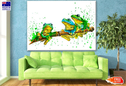 Three Frogs Painting Print 100% Australian Made