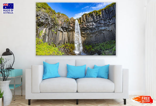 Svartifoss Waterfall Photograph Iceland, Peru Print 100% Australian Made