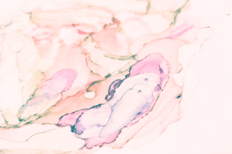 Pink White & Gold Abstract Design Print 100% Australian Made