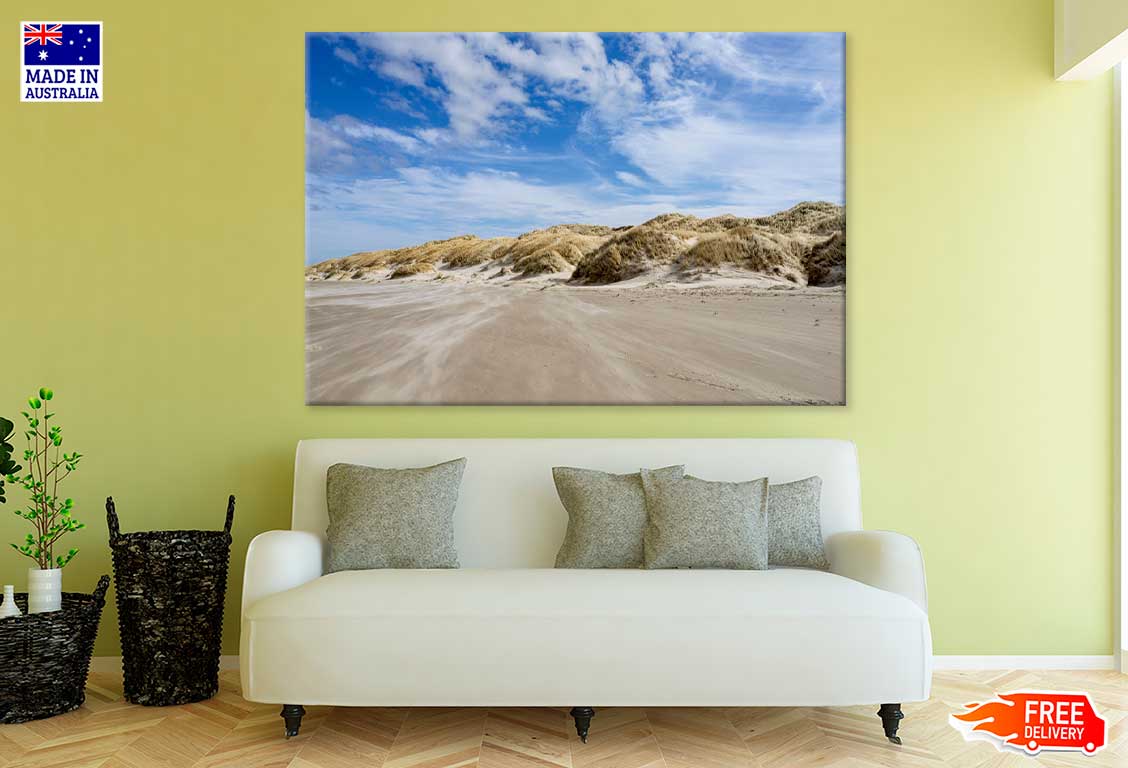 Danish Coast & Beach Line View in Gronhoj Print 100% Australian Made
