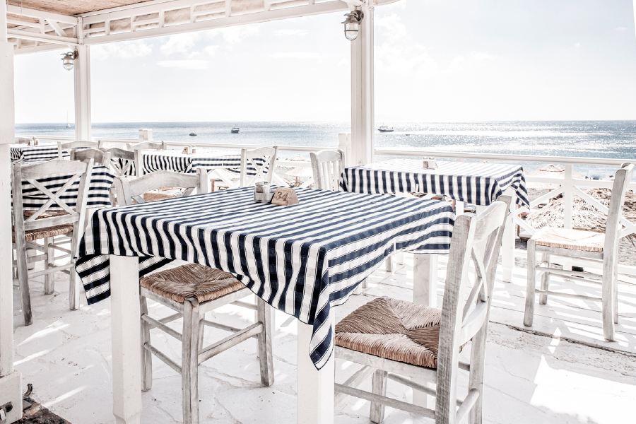 View Over Traditional Greek View Print 100% Australian Made