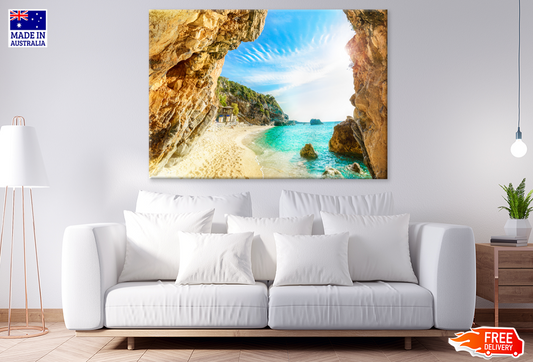 Rock Mountain & Sea Sky View Photograph Print 100% Australian Made