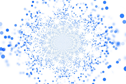 Blue & White Abstract Design Print 100% Australian Made