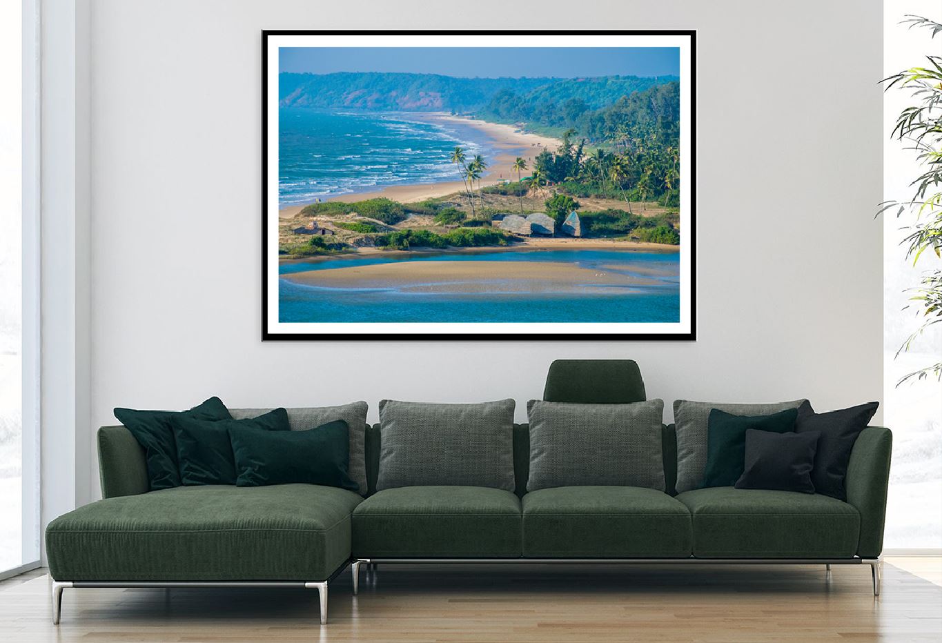 Tropical Sandy Beach on North Goa Photograph Home Decor Premium Quality Poster Print Choose Your Sizes