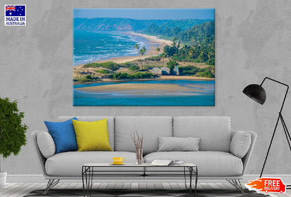 Tropical Sandy Beach on North Goa Photograph Print 100% Australian Made
