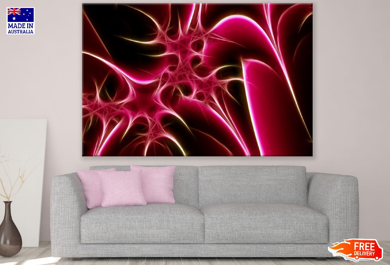Pink Digital Abstract Design Print 100% Australian Made