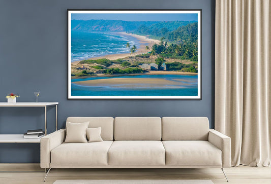 Tropical Sandy Beach on North Goa Photograph Home Decor Premium Quality Poster Print Choose Your Sizes