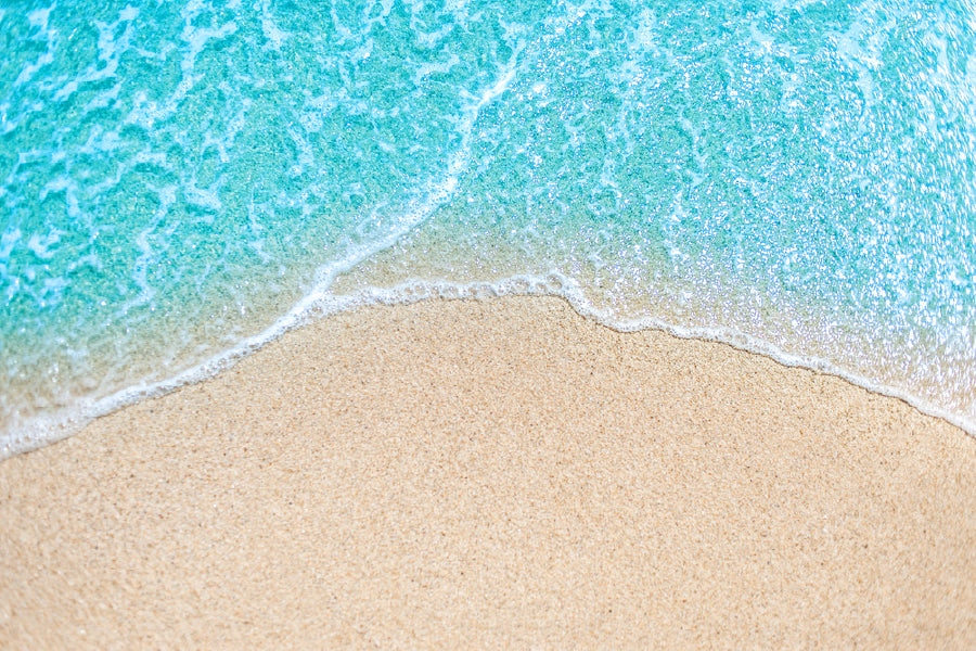 Sea with Soft Wave Aerial View Photograph Print 100% Australian Made