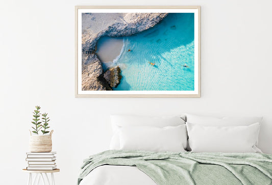 Triple Steps Sea View Photograph Aruba Home Decor Premium Quality Poster Print Choose Your Sizes
