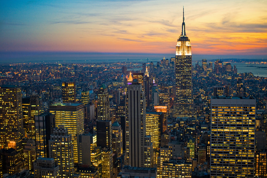 New York City with Skyscrapers Photograph Print 100% Australian Made