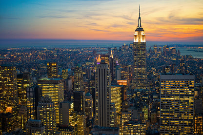 New York City with Skyscrapers Photograph Print 100% Australian Made