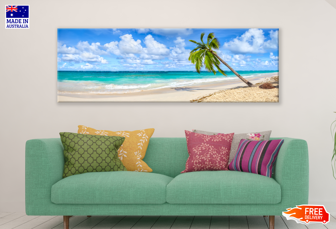 Panoramic Canvas Stunning Beach High Quality 100% Australian made wall Canvas Print ready to hang