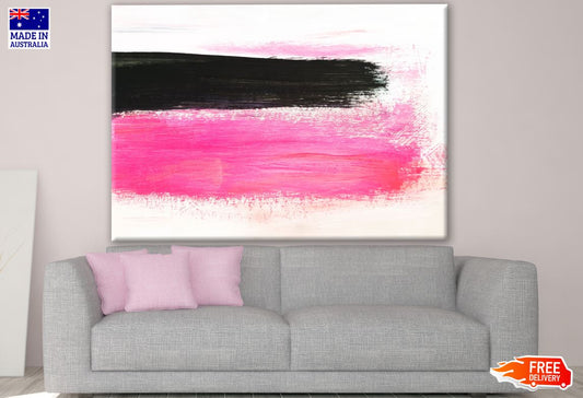 Pink & Black Abstract Design Print 100% Australian Made