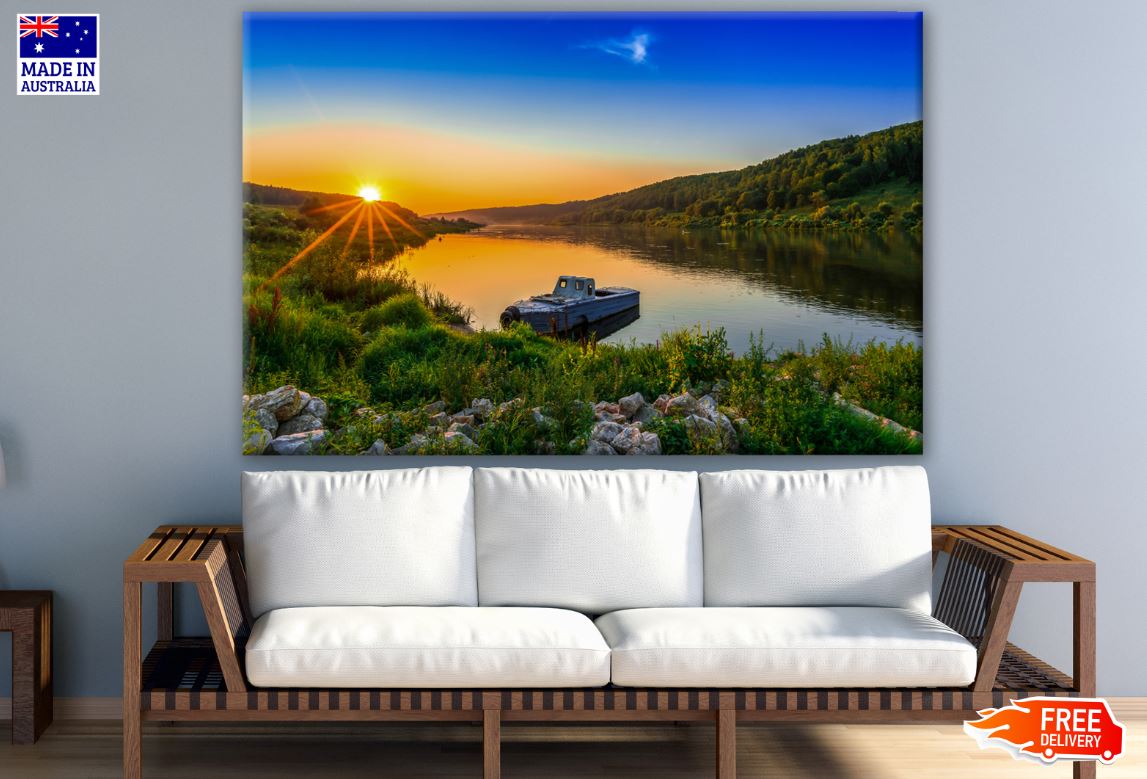 Stunning Landscape View in Sunset Photograph Print 100% Australian Made