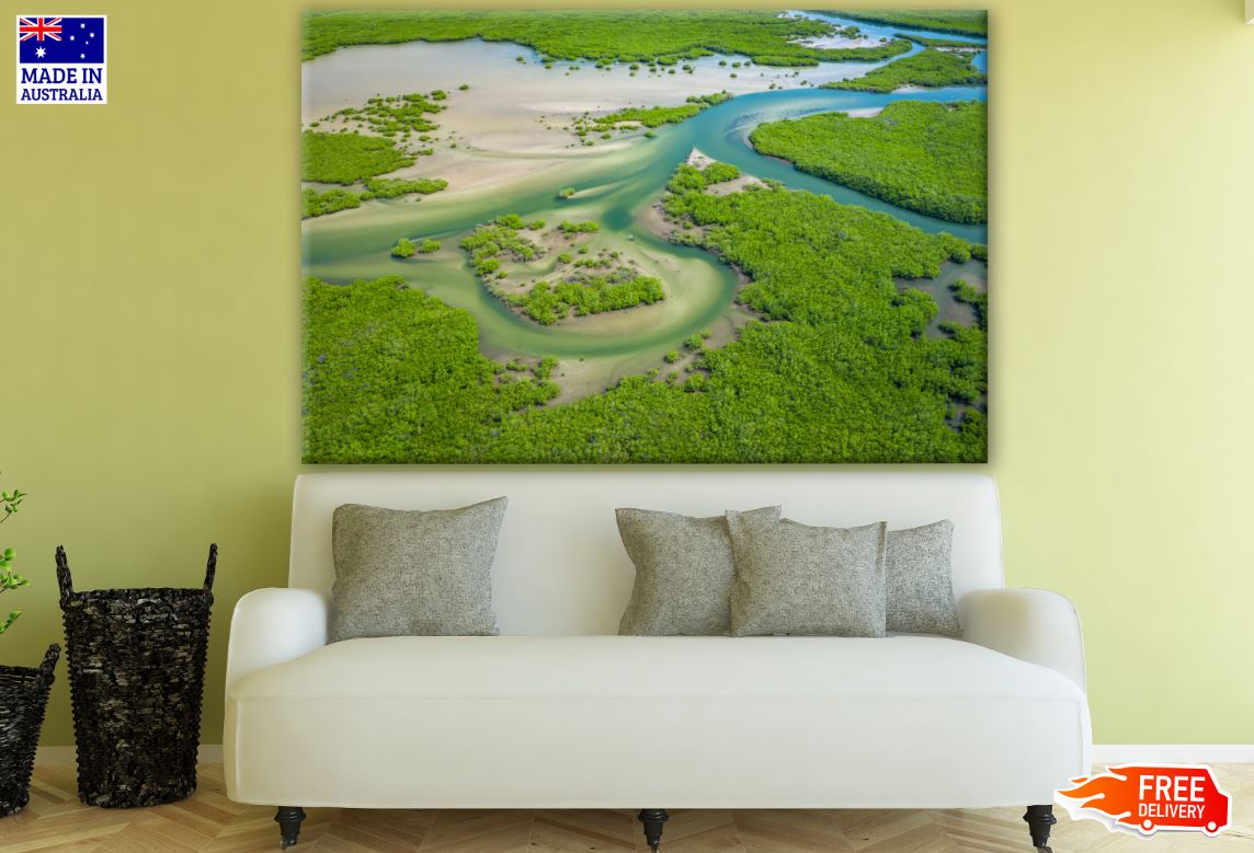 Stunning Landscape Aerial View Photograph Print 100% Australian Made